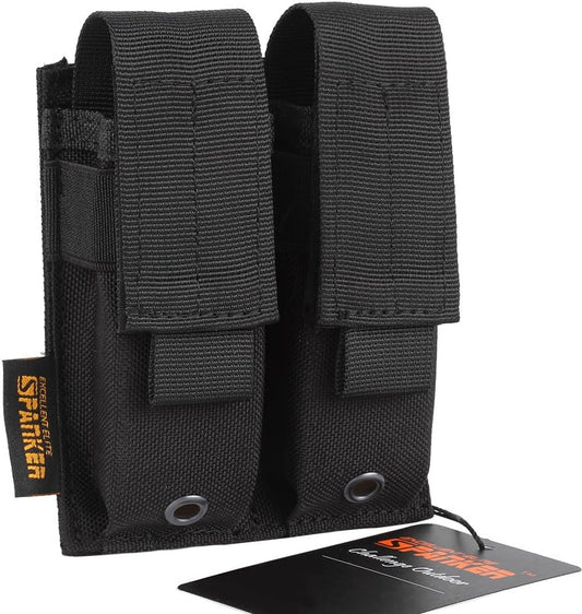 EXCELLENT ELITE SPANKER Molle Single/Double Pistol Mag Pouch Tactical Magazine Pouch Tool Organizer Holder
