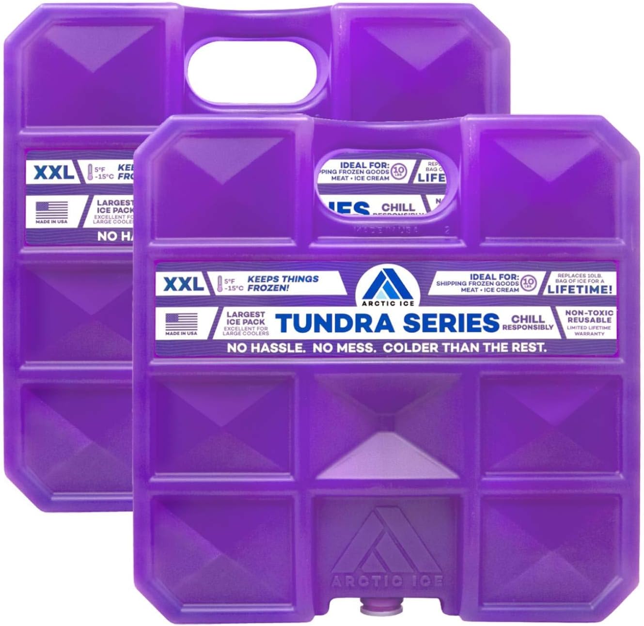 Arctic Ice Tundra Series Reusable Ice Pack - Long-Lasting 5°F Cooling for Coolers