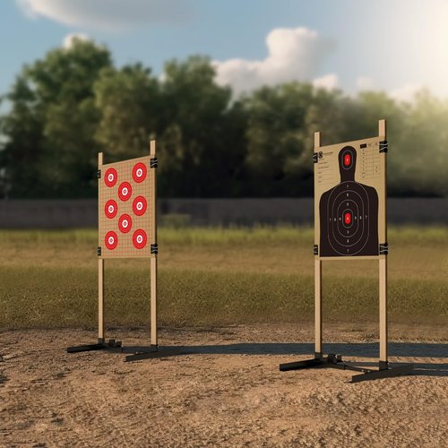 KNINE OUTDOORS Cardboard Targets - Paper Silhouette Targets for Shooting 13" X 16", Torso, Double-Sided, ISPC/USPSA/IDPA (50 Pack)