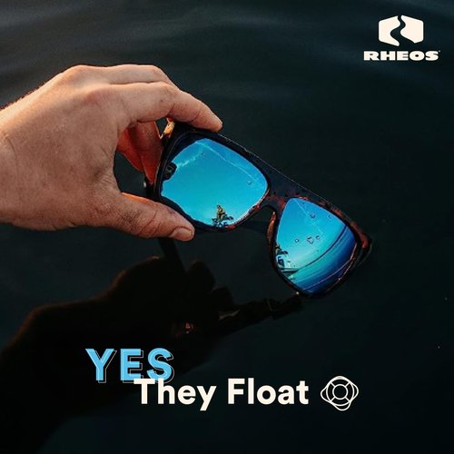 Rheos Amelia Floating Polarized Sunglasses | 100% UV Protection | Boating & Fishing | Water Sports | Anti-Glare (Tortoise | Smoke)