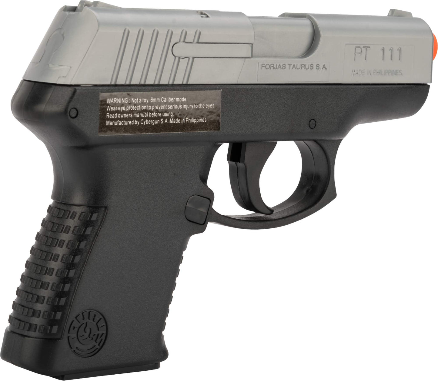 Evike Airsoft - Swiss Arms Millennium PT111 Airsoft Spring Airsoft Pistol by CyberGun (Color: Two-Tone)