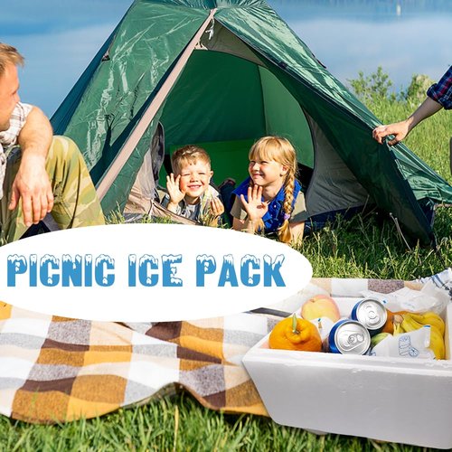 Lytjaer Reusable Dry Ice Pack Sheets – Cooler Ice Packs for Lunch Boxes-Freezers Packs for Shipping Frozen Food (36 Sheets)