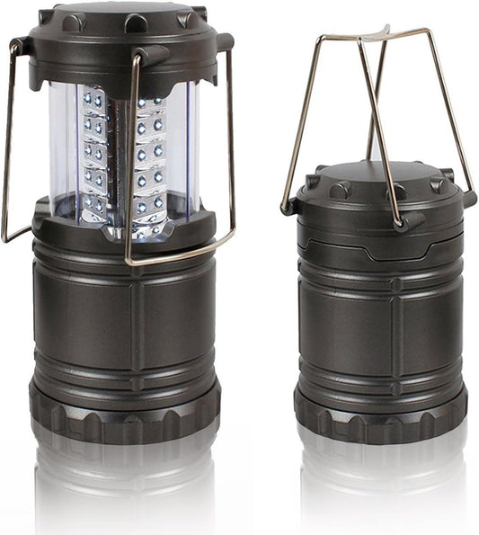 Ultra Bright 30 LED Camping Lantern - Portable Gray Light for Outdoor Adventures