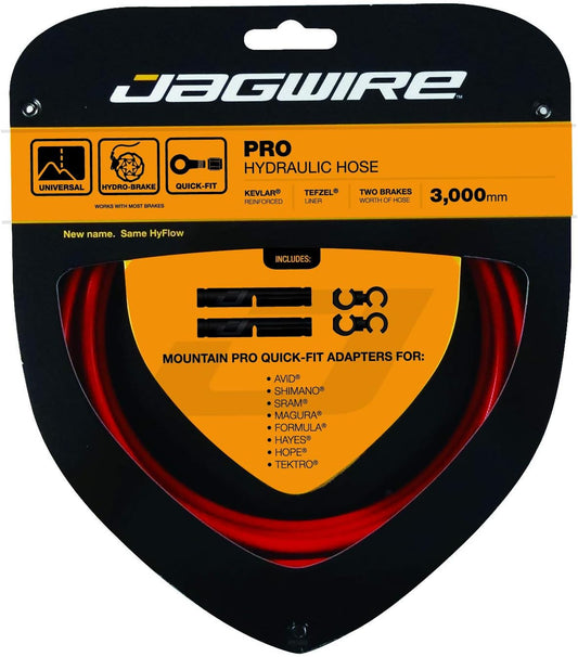 Jagwire Mountain Pro Hydraulic Hose Kit (Hyflow), Red
