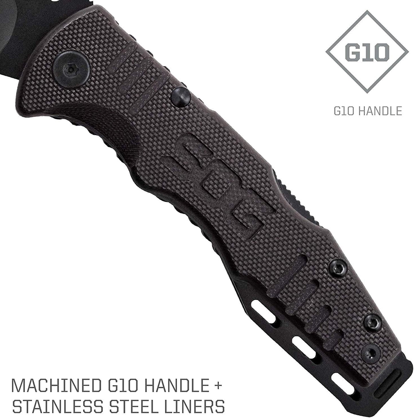SOG Knives - Salute - Mini, Black Oxide, G10