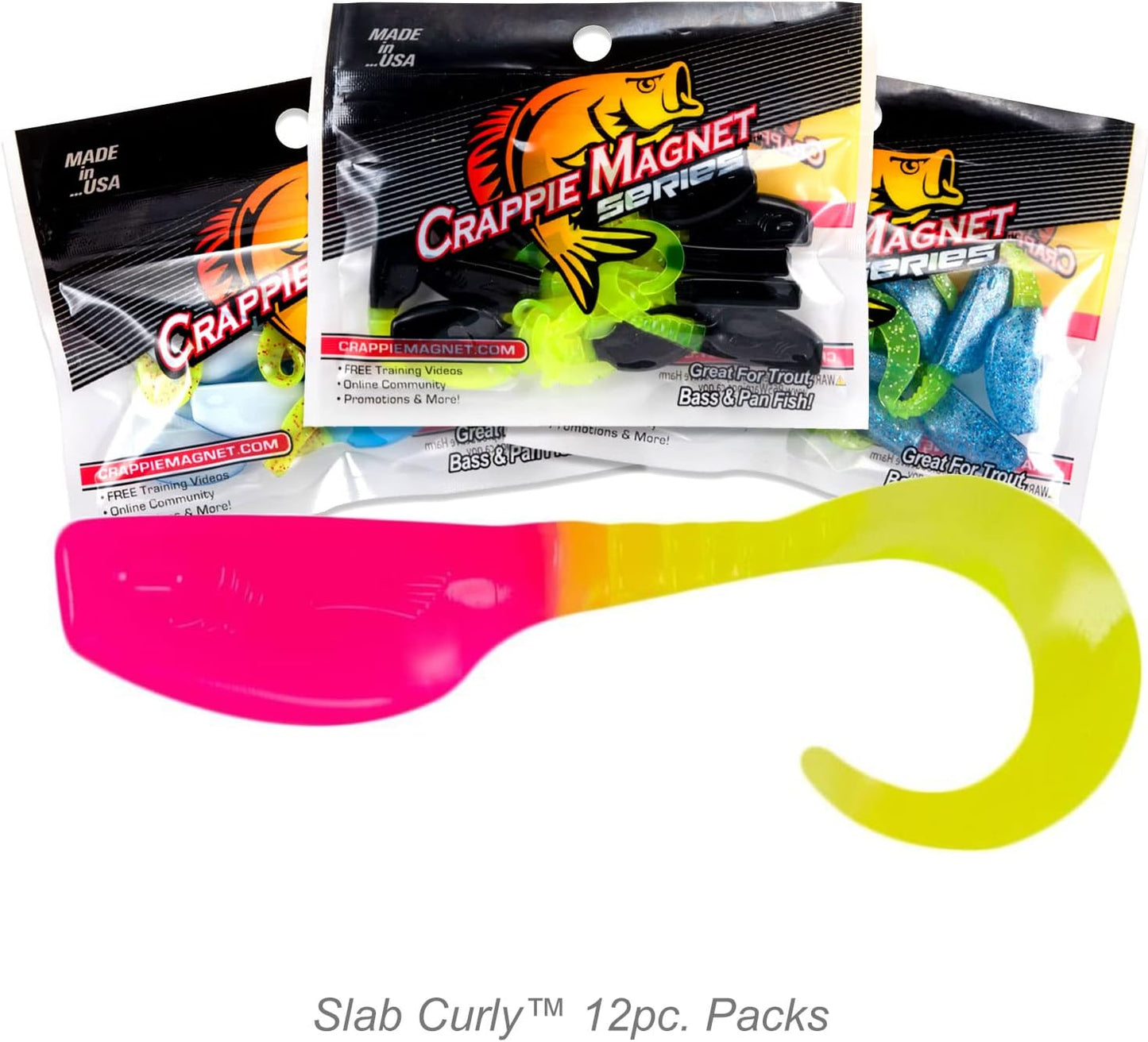 Slab Curly 12-Piece Curly Tail Jig Pack
