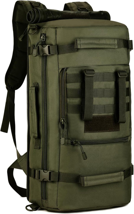 Huntvp 50L 3 Way Tactical Military MOLLE Assault Backpack Modular WR Bag