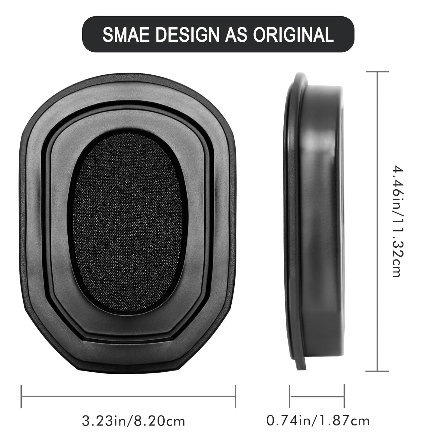 Gel Ear Pads for Walker's Razor Earmuffs, Comfortable and Soft Replacement Gel Ear Cups with Silicone Material and Memory Foam