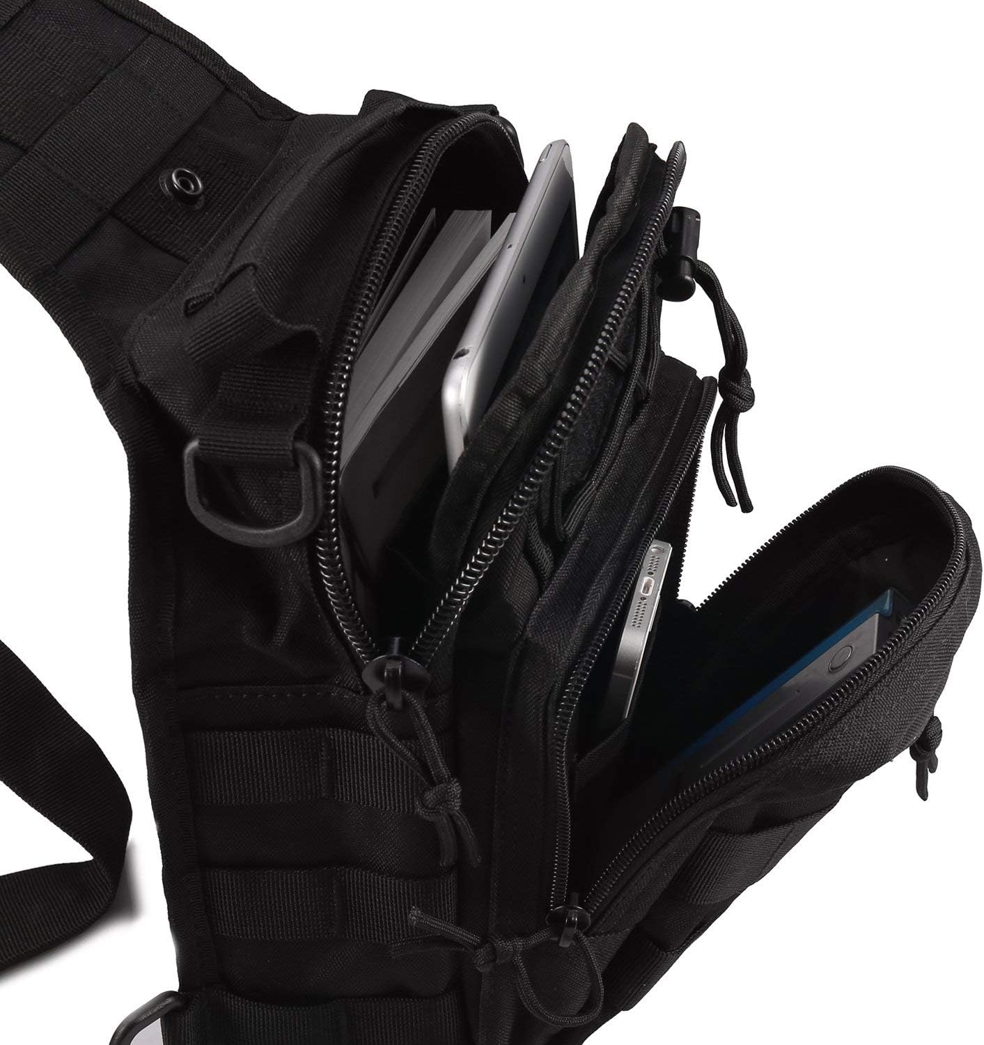 Tactical Shoulder Bag,1000D Outdoor Military Sling Daypack Backpack