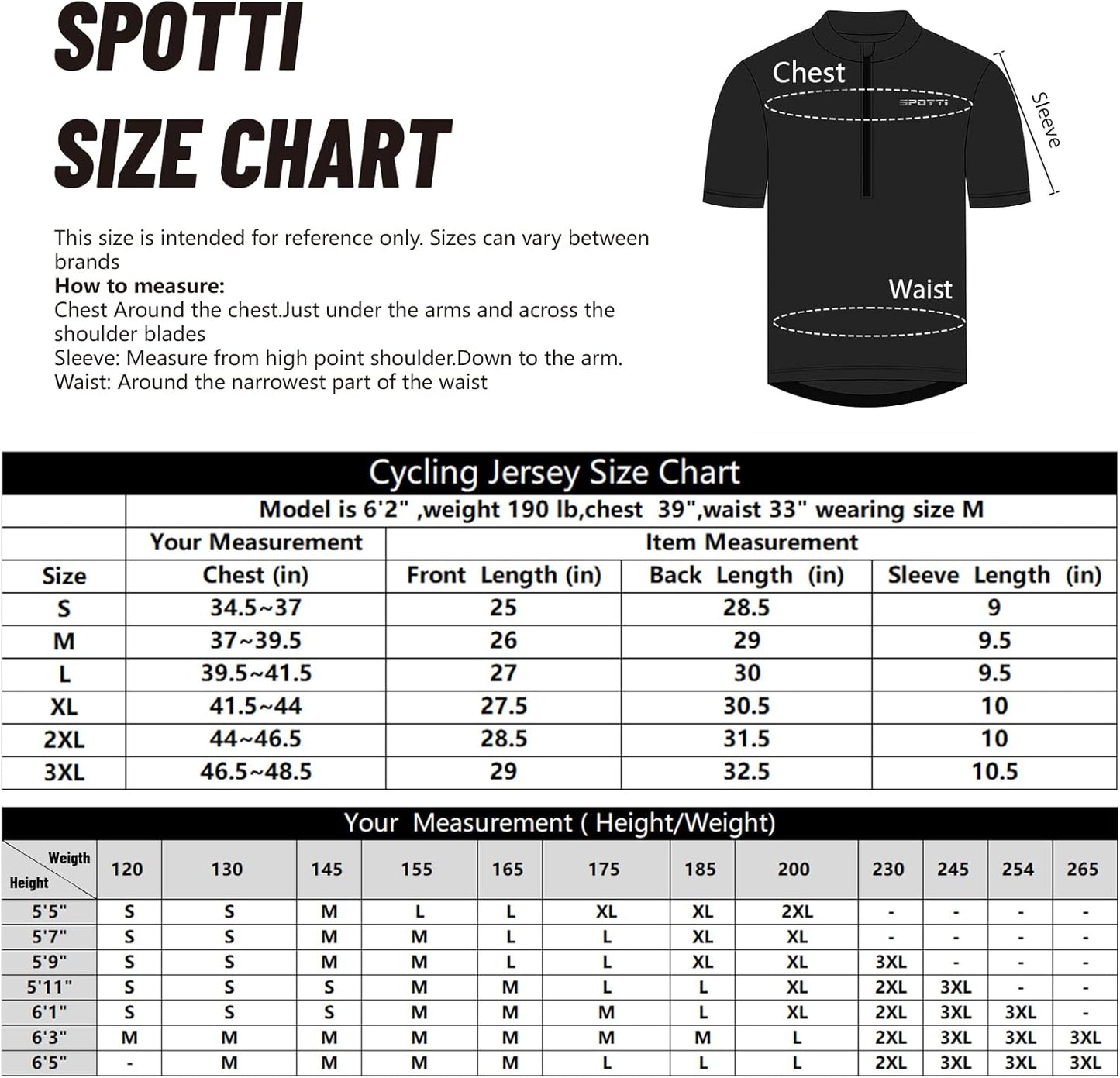Spotti Men's Cycling Bike Jersey Short Sleeve with 3 Rear Pockets- Moisture Wicking, Breathable, Quick Dry Biking Shirt