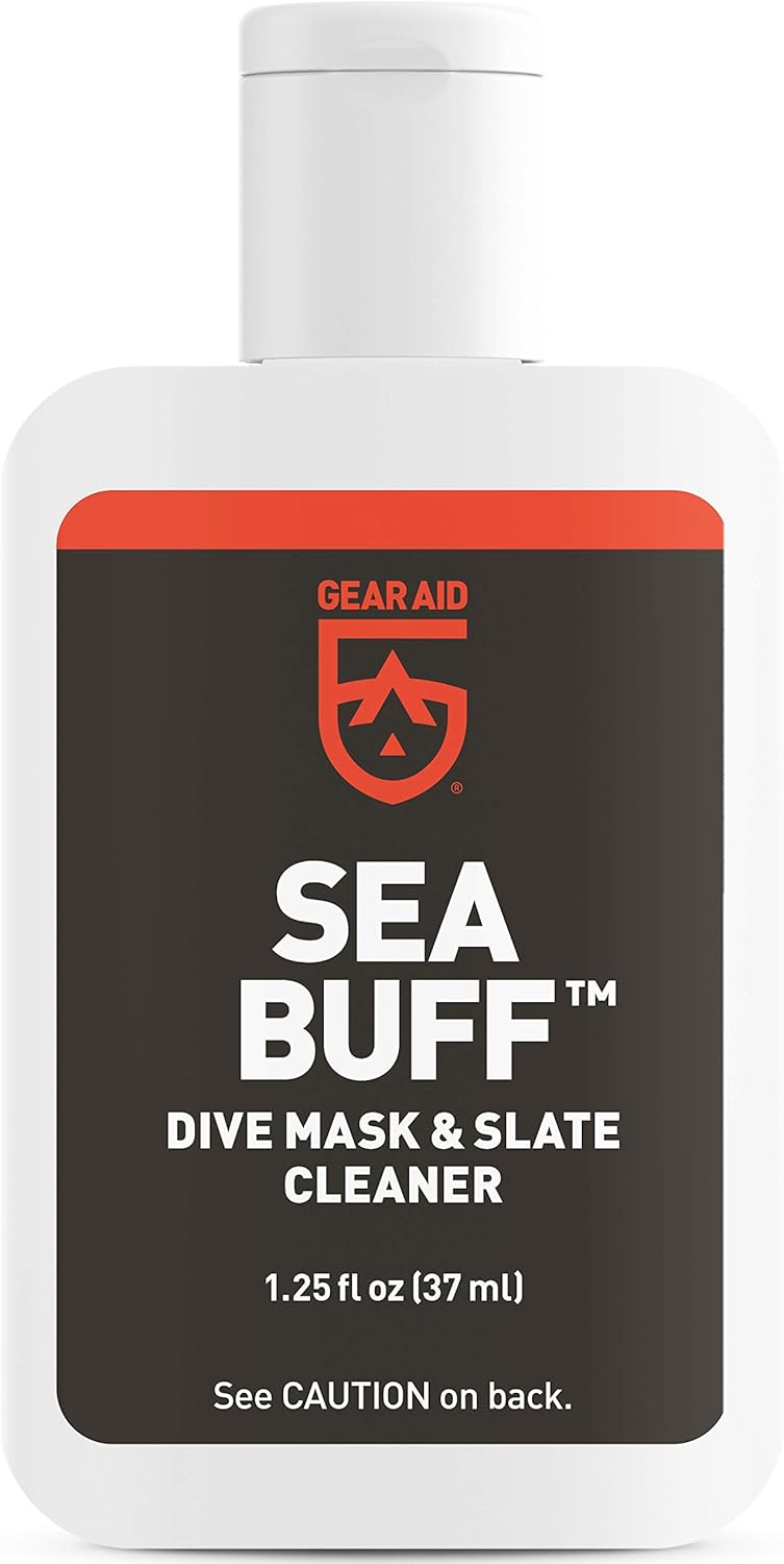 GEAR AID Sea Buff Dive Mask and Slate Cleaner, 1.25 fl oz, Clear