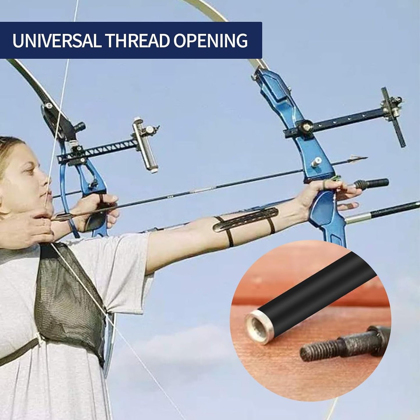 AREYCVK Archery Broadheads, 100 Grains Screw in Arrow Archery 3 Blades Hunting Heads Arrow Tips Compatible Crossbow& Compound Bow with Broadhead Storage Case (12PCS) (Black)