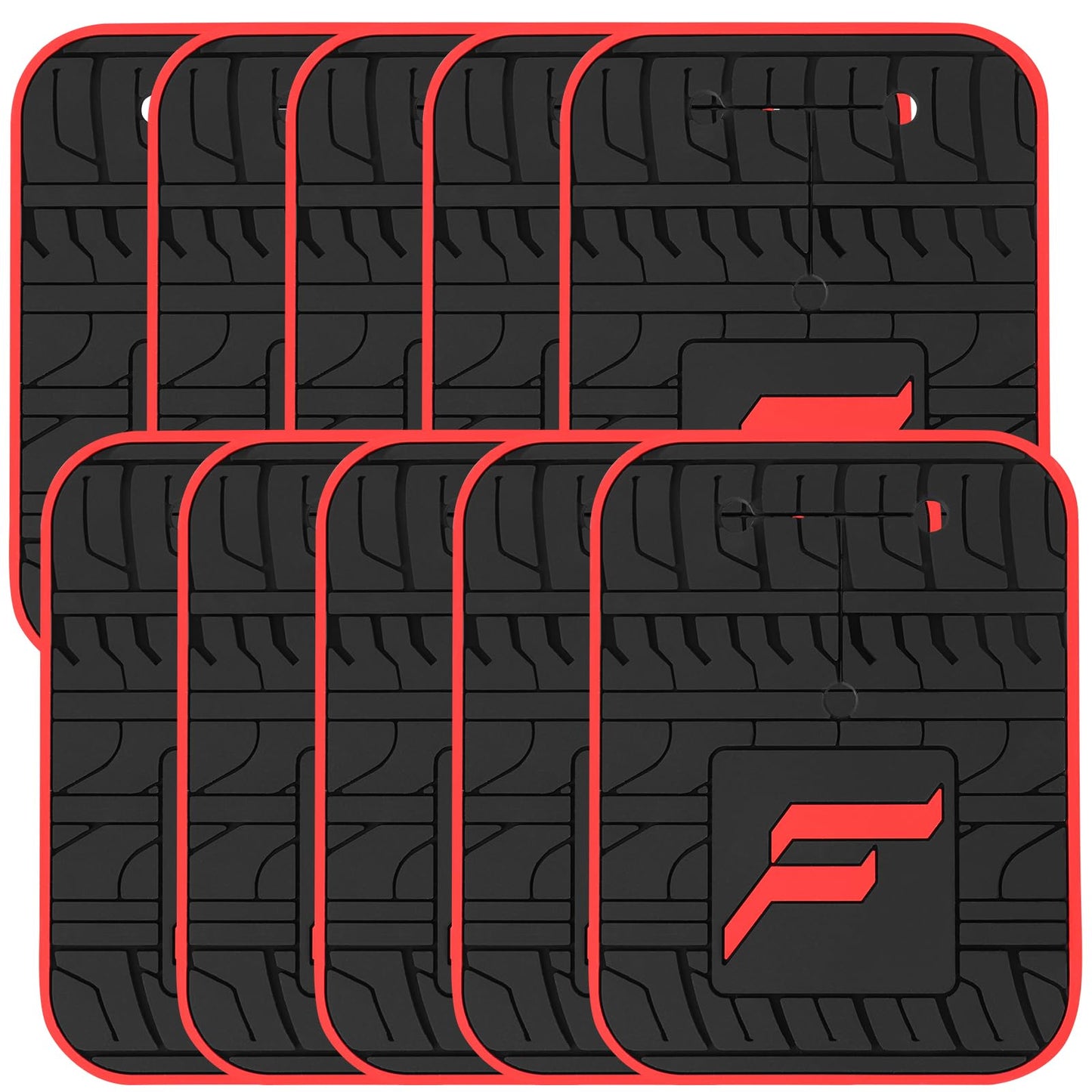 Forwode 10 Pack Car Protector for Truck Bike Rack, Non-Slip Silicone Pads of Anti-Collision, Bike Rack Accessories