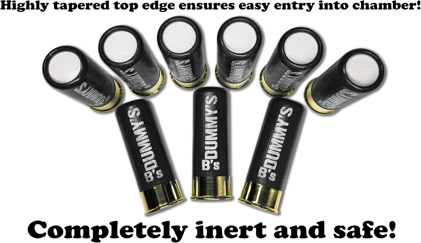B's Dry Fire Snap Caps - Dummy 12 Gauge Training Caps (12 Ga Black 2 ¾”)