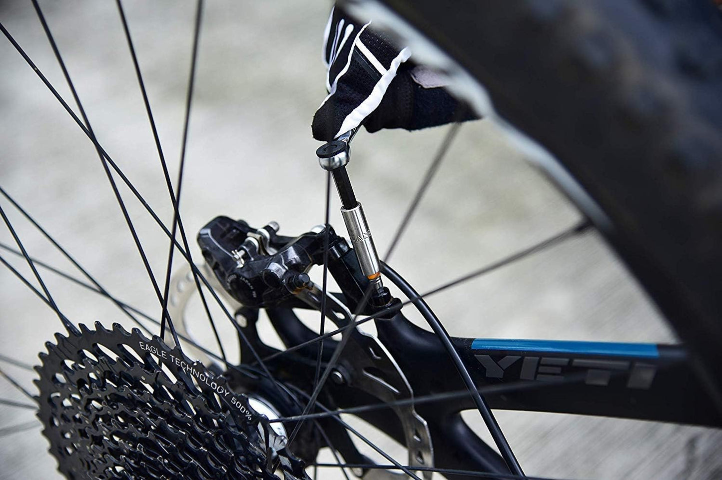 Granite Rocknroll Mini Ratchet Bike Tool Kit, Bike Multitool Kit with 9 Tool Bits and Extension Rod, Portable Bicycle Tool Kit for Mountain Bike, Road Bike and Gravel Bike (Green Camo)