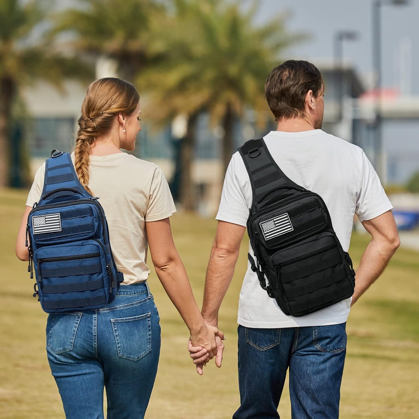 G4Free Tactical Sling Bag Backpack Military Rover Shoulder Sling Pack Molle EDC Small Crossbody Chest Pack