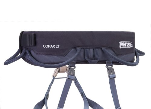 PETZL CORAX LT comfortable, durable harness for a variety of climbing objectives, L, dark gray