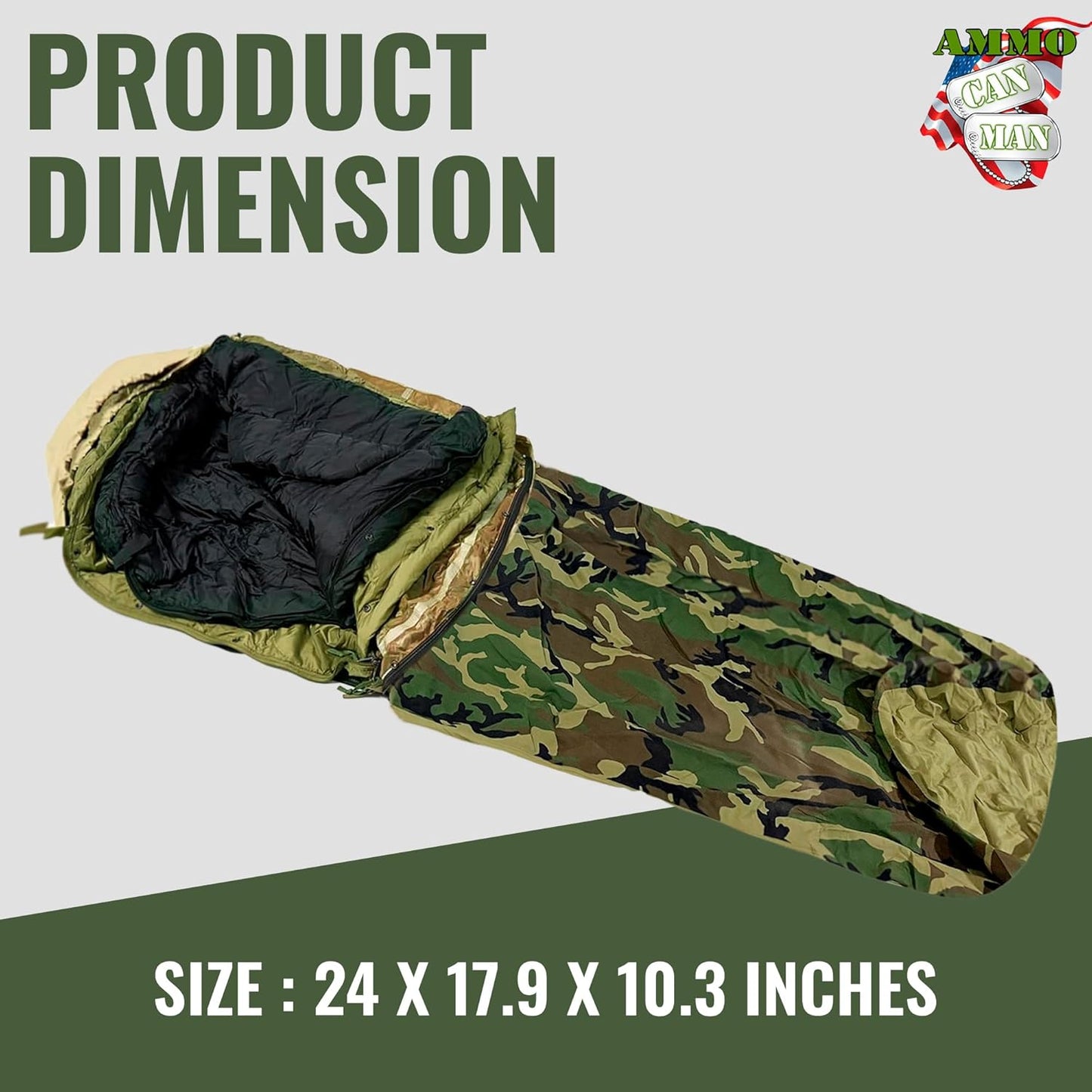 Military Modular Sleep System 4 Piece with Goretex Bivy Cover and Carry Sack