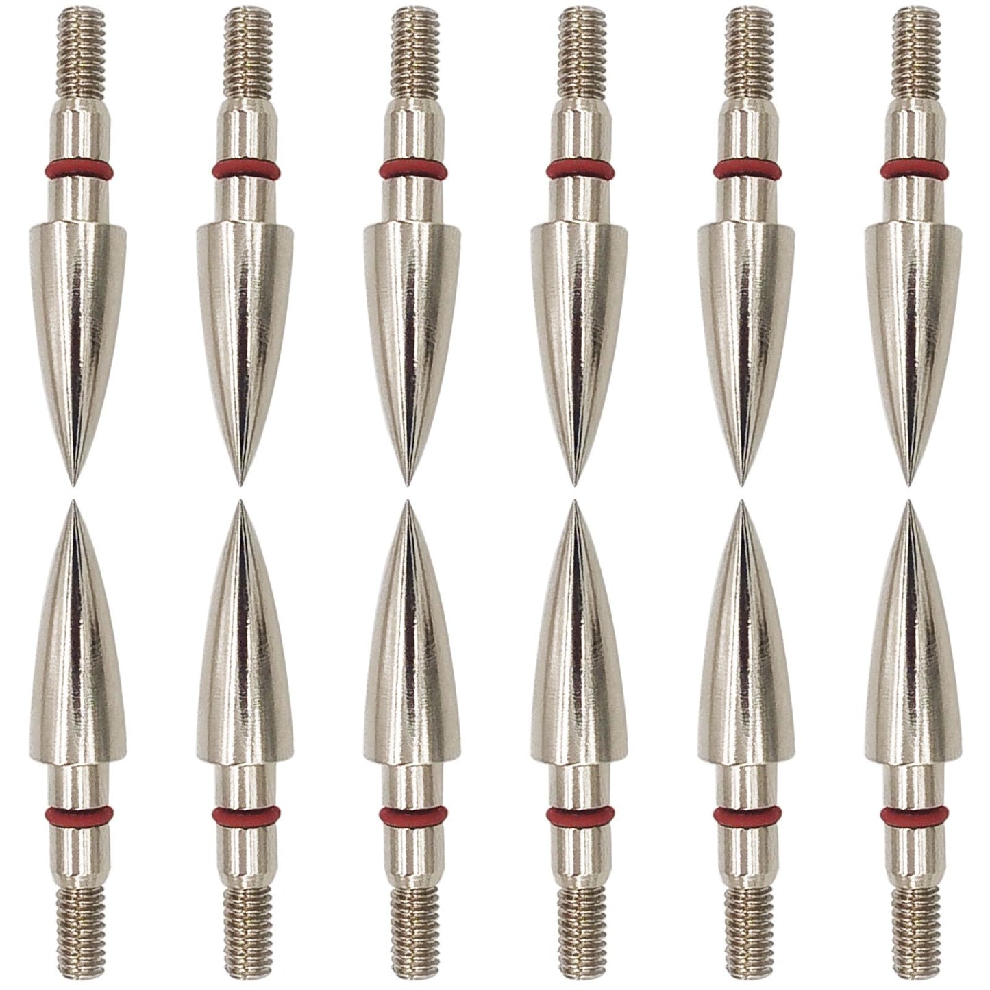 Archery Field Points Practice Field Tips100/125/150/200/300 Grains Archery Target Practice Hunting Broadheads Points Arrow Tip for Recurve Compound Bow Standard Threaded Screw-in Arrow (100)