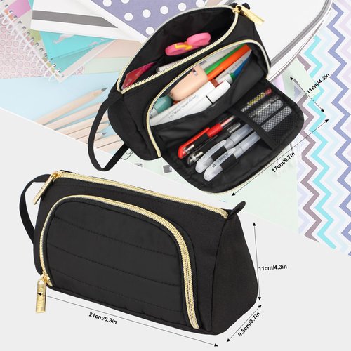 KEOFID Anti-Thief Travel Backpack with USB Charging Port for Men and Women, Casual backpack for College(Carbon and Golden)