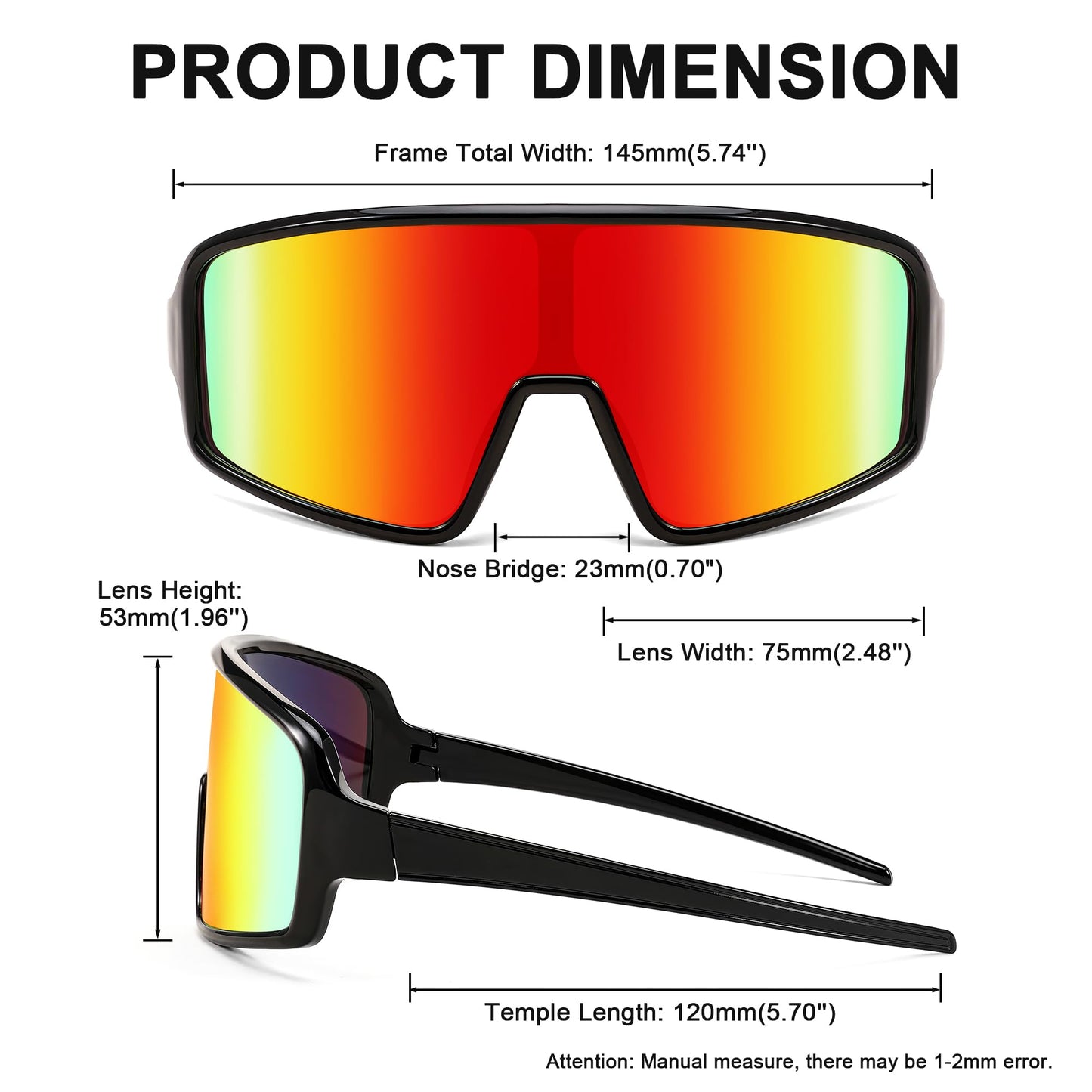 FEISEDY Men Women Cycling Sports Sunglasses Fishing Running Trekking Baseball 80s 90s Shield Sunglasses B2962