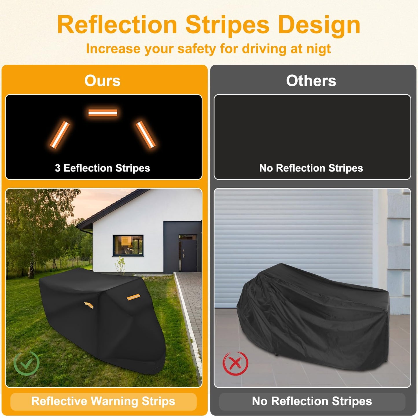 Adult Tricycle Cover Electric Tricycle Covers, Strong UV Protection & Windproof, Waterproof, Heavy Duty Oxford Cloth Tricycle Cover, Black