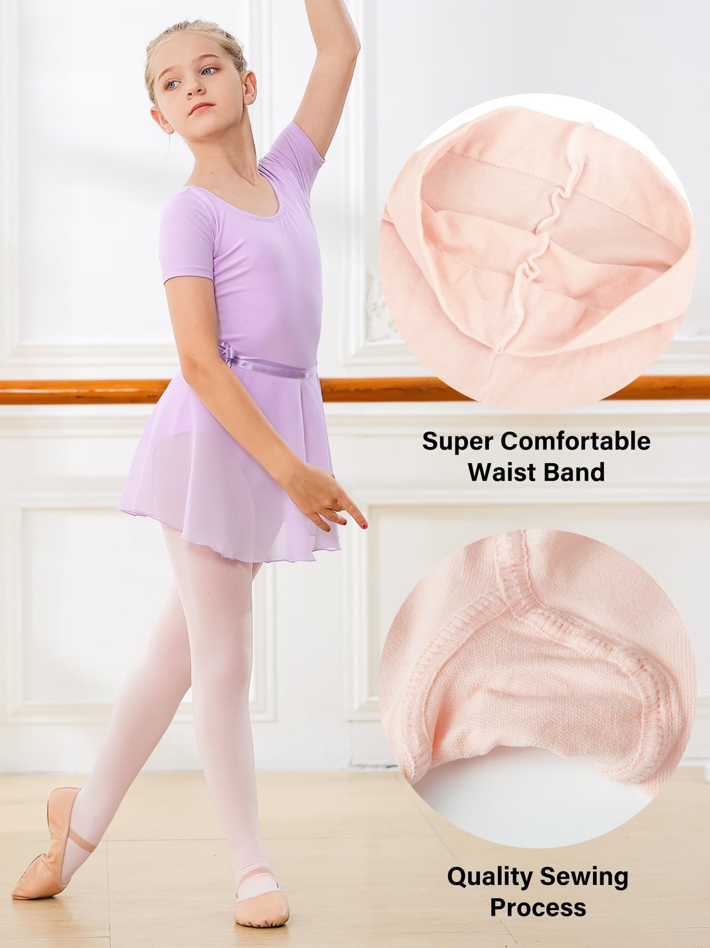 Stelle Girls Ballet Dance Students School Footed Tight (Toddler/Little Kid/Big Kid)(2BP,4-6Years)