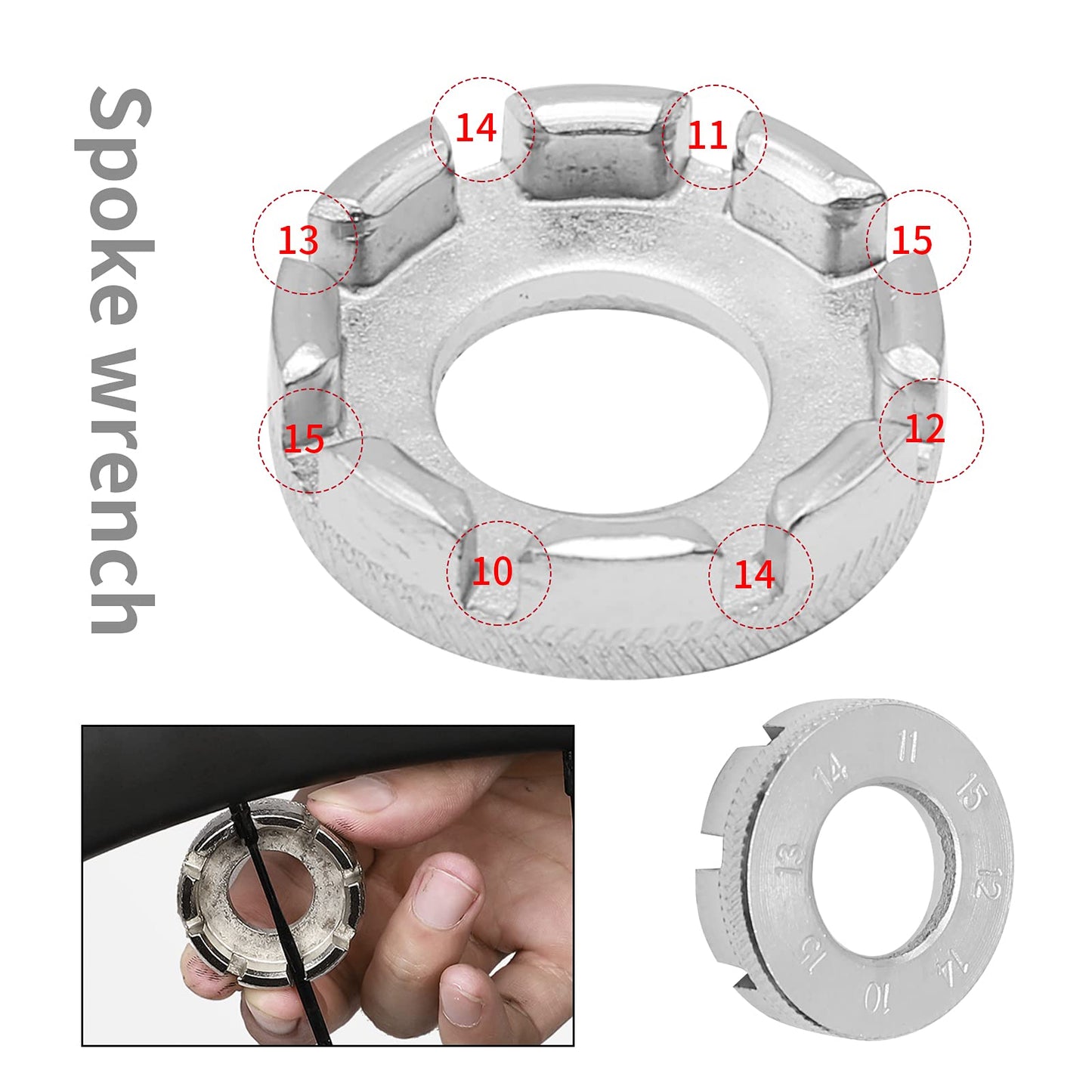 6pcs Bike Repair Tool Kit Multi-Function Mountain Bicycle Bike Repair Tool Kits 3-in-1 Cassette Remover/Wrench Crank Puller/Extractor Chain Breaker/Spoke Wrench/Freewheel Remover/Bottom Bracket