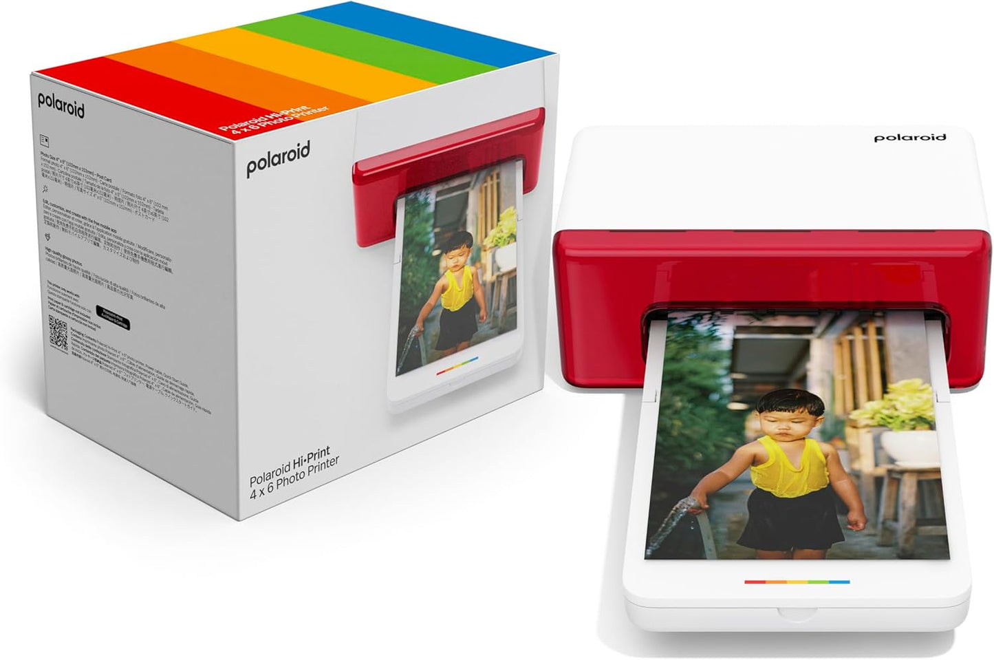Polaroid Hi-Print Bluetooth 4x6 Photo Printer + Photo Paper Bundle (80 Sheets Included) (6552)