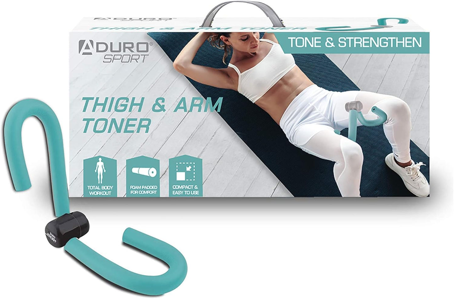 Aduro Sport Inner Thigh Exercise Equipment for Women, Full Size Thigh Toner Leg Exercise Trainer [Improved Version]