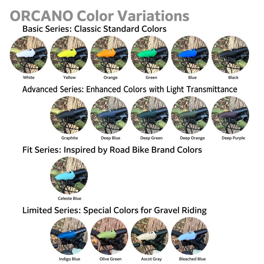 Top Gear Orcano Silicone Rubber Anti-Glare Shade for Bicycle LED Headlights Advanced Deep Blue
