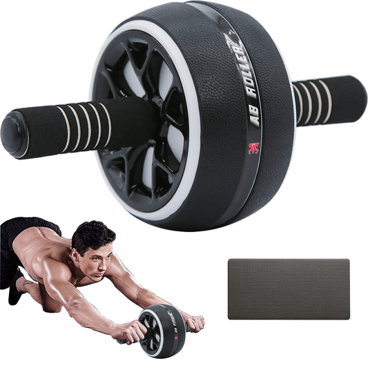 A.F.N.A.L AB Wheel Roller, Exercise Abdominal Wheel Fitness for Gym & Home, Work-out Strength-Training Equipment with Knee Pad, 12"W