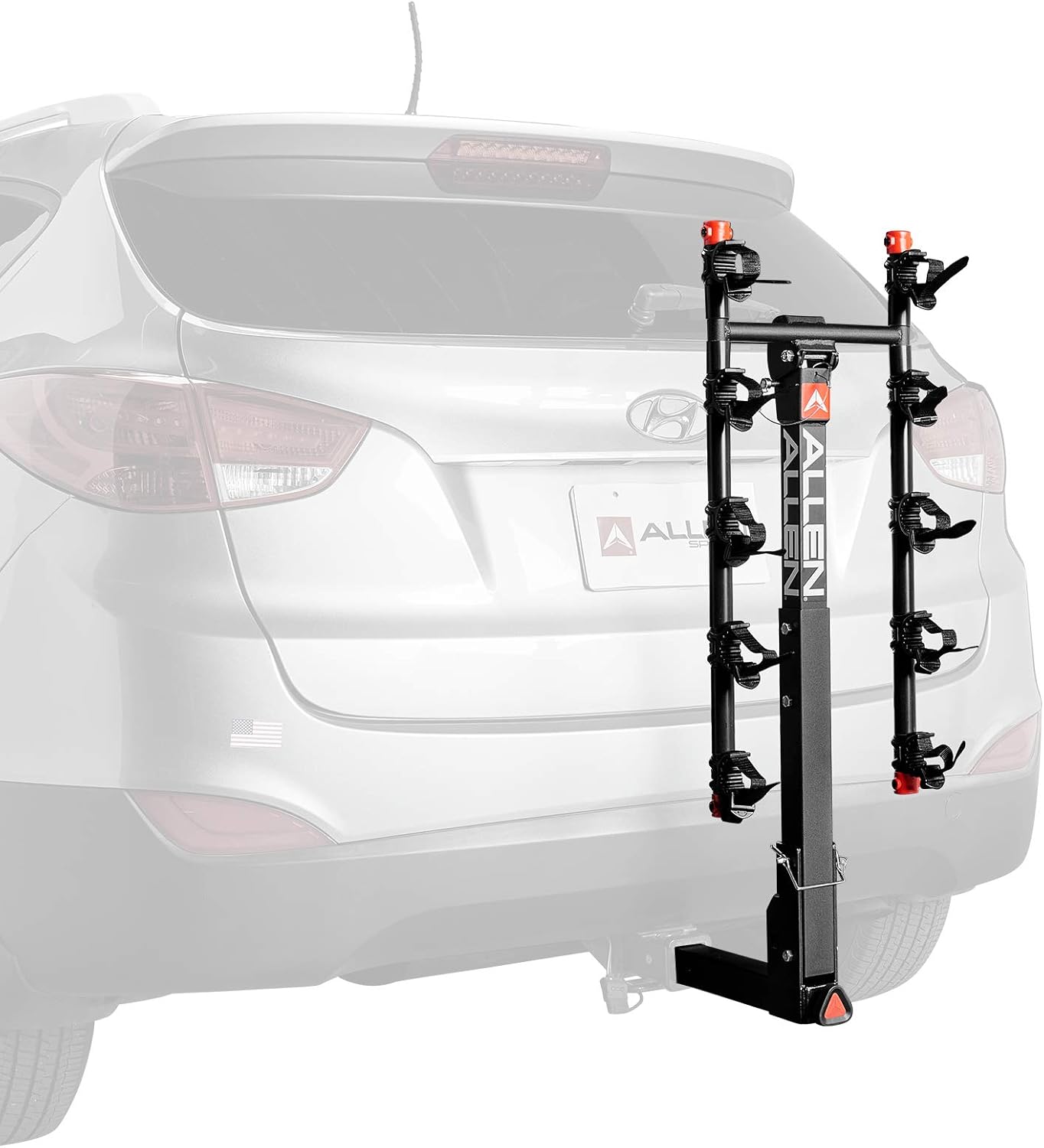 Allen Sports Deluxe Locking Quick Release 5-Bike Carrier for 2 in. Hitch, Model 552QR , Black
