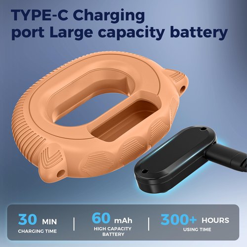 Smart Hand Grip Strengthener for Exercise and Fun, Gorifei Grip Strengthener with Comfortable and Soft Silicone Material, Suitable for Grip Strength Training, 5 Games Available and Control Shorts Browsing&Photos Taking on Phone (Orange)