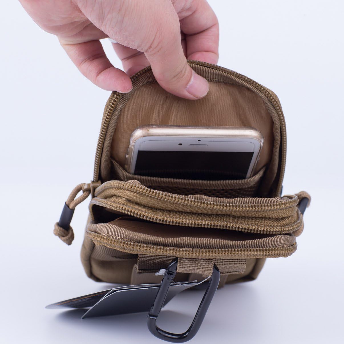 Tactical Molle EDC Pouch - Utility Gadget Belt Waist Bag with Cell Phone Holder