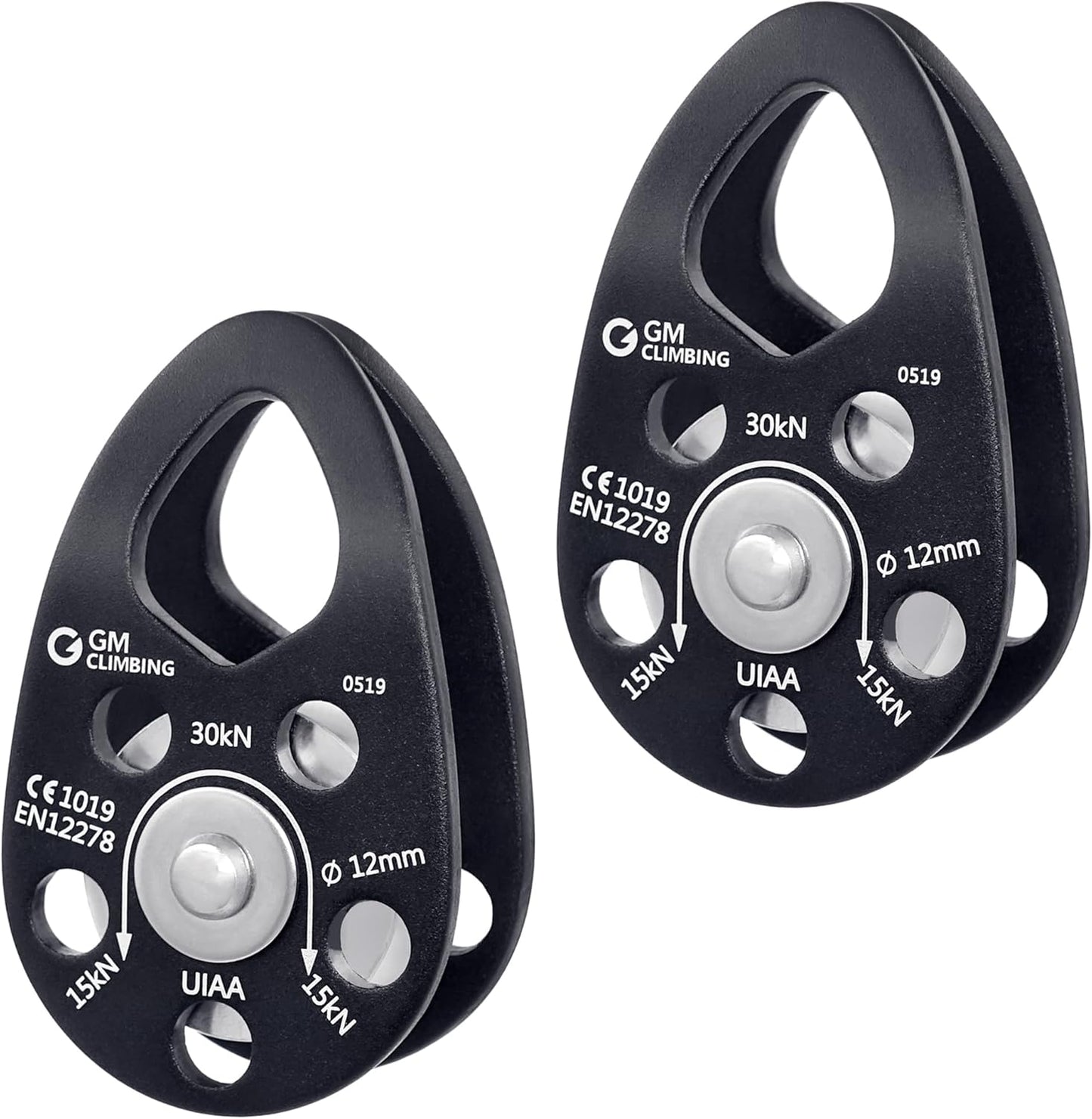 GM CLIMBING Swing Cheek Micro Pulley 30kN CE UIAA Certified