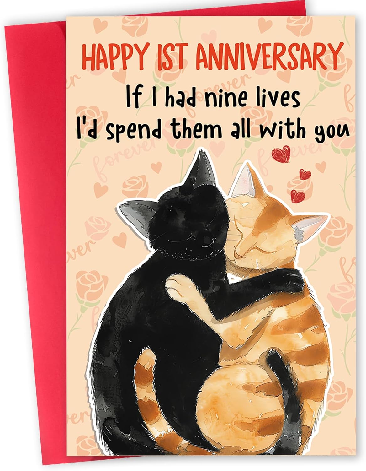 Funny 3rd Anniversary Card for Men Women, Romantic 3 Year Anniversary Card Gifts for Him Her, Cute 3rd Weeding Card for Husband Wife Boyfriend Girlfriend