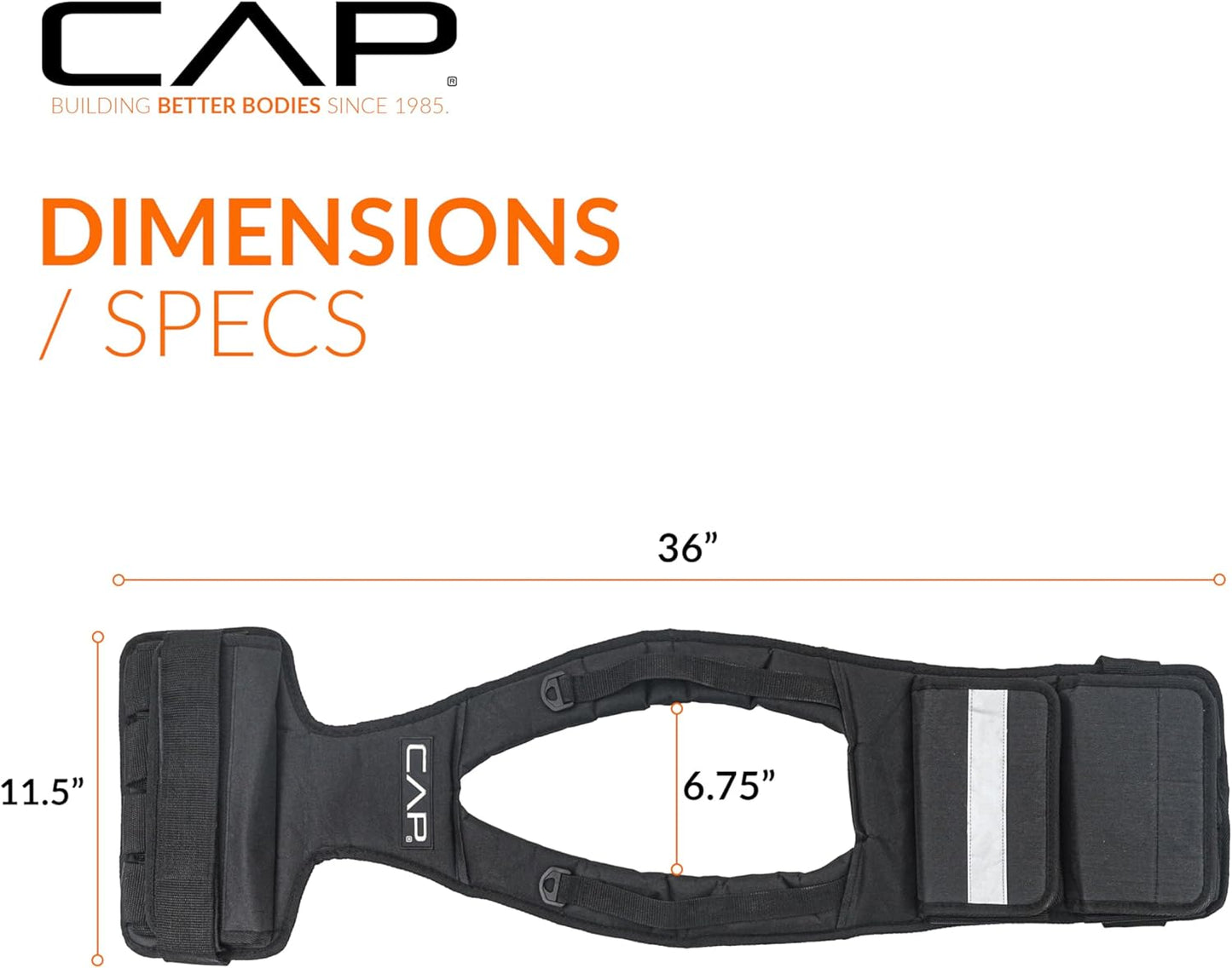 Adjustable Weighted Vest by CAP Barbell | Custom Fit for Enhanced Workouts