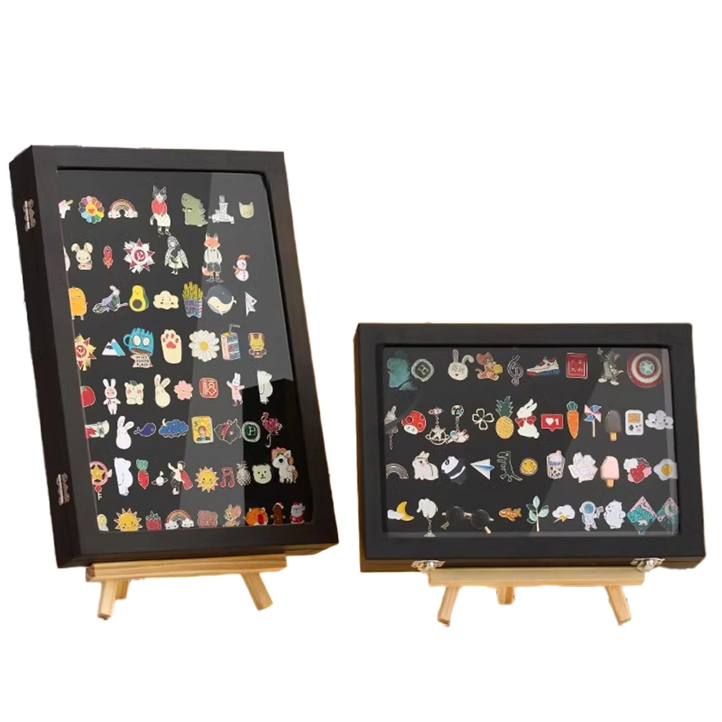 AMBOJIE Enamel Pin Display Case - Military, Insignia Ribbons, Medals, Beach Tags, Gift, Jewelry Pins, Collectibles 14" X9.8" Inch