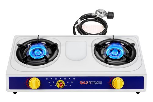 Dr.Camp 2 Burner Camping Stove with white color