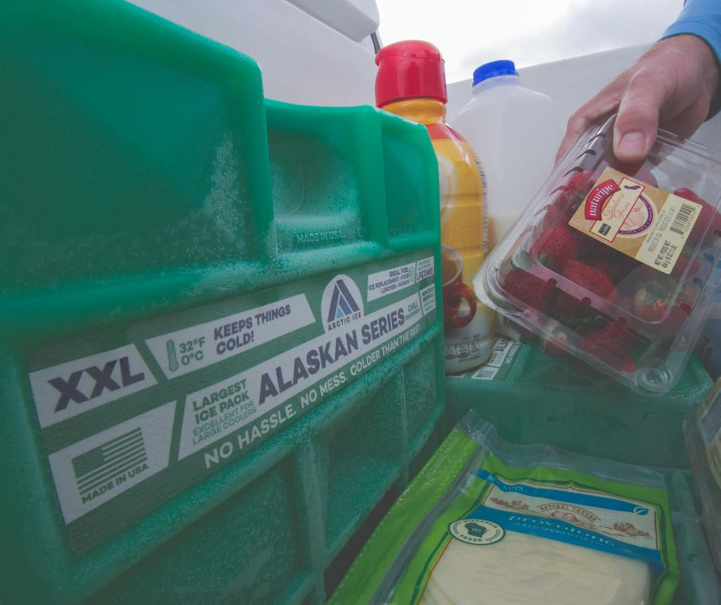 Arctic Ice Alaskan Series Reusable Ice Pack - Long-Lasting, Freezes at 32°F for Food & Drinks