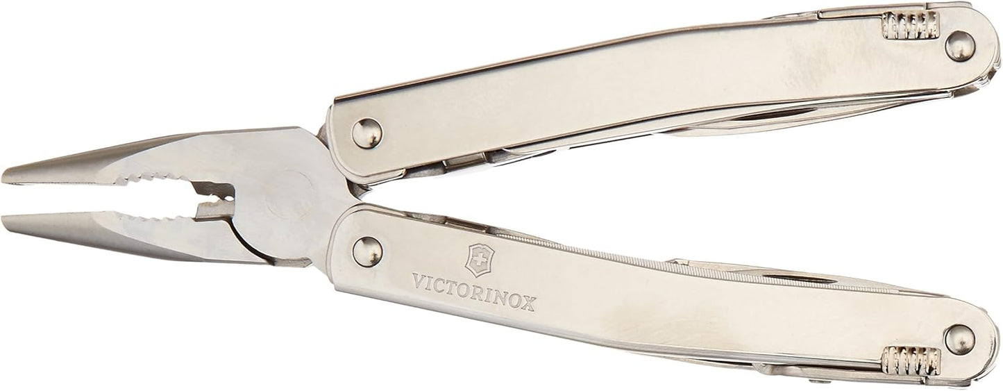 Victorinox Swiss Army Swisstool with Nylon Pouch Stainless Steel, 115mm