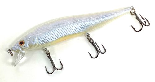 Luck E Strike STX Jerkbait, 4.5 Inch Hydrodynamic Fishing Lure, Made in The USA, French Pearl