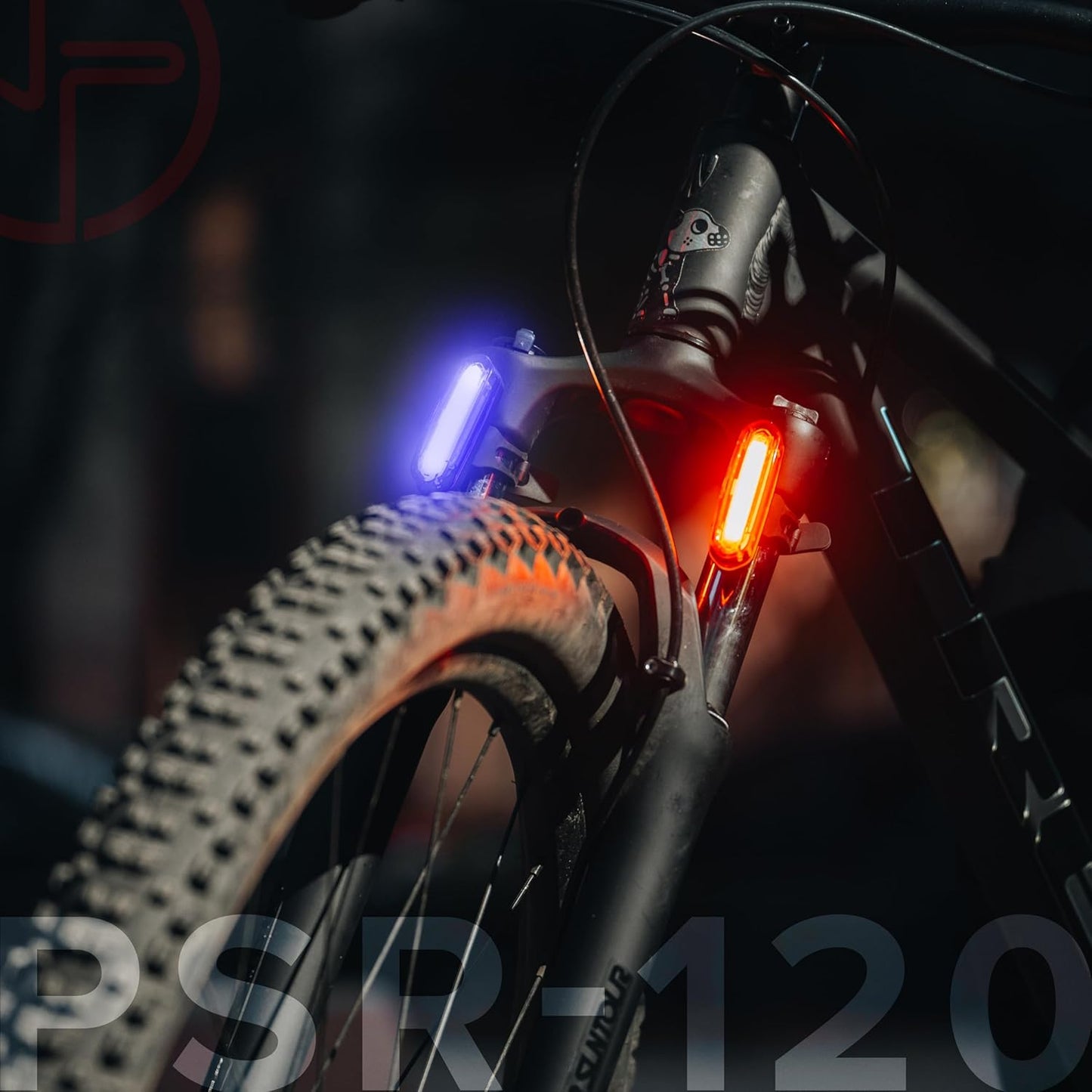 Night Provision PSR-120 RED & Blue Strobe Police Patrol Rear Bike Light USB Rechargeable for Professional Use Only