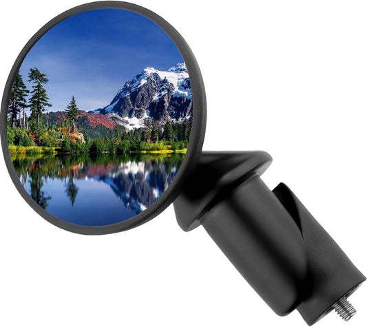 CATEYE BM-45 Bar End Mirror – Ultra Compact Mirror for Road, MTB and Gravel Bikes, Durable Aluminum with Scratch-Resistant Glass, Visibility and Safety for Cyclists