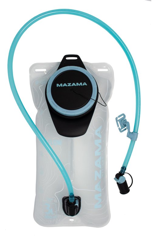 The Trailflow-88 Hydration Bladder by Mazama Designs. Leakproof, Easy to Clean and Fill Water Reservoir, BPA-Free, Fits Most Hydration Backpacks. Great for Running, Hiking, Camping, Cycling. (3L)