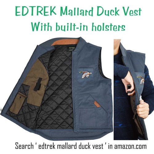 EDTREK Outdoorsman Pro 7-Panel Flat Brim Snapback Hat - Drake Mallard - Wood Ash