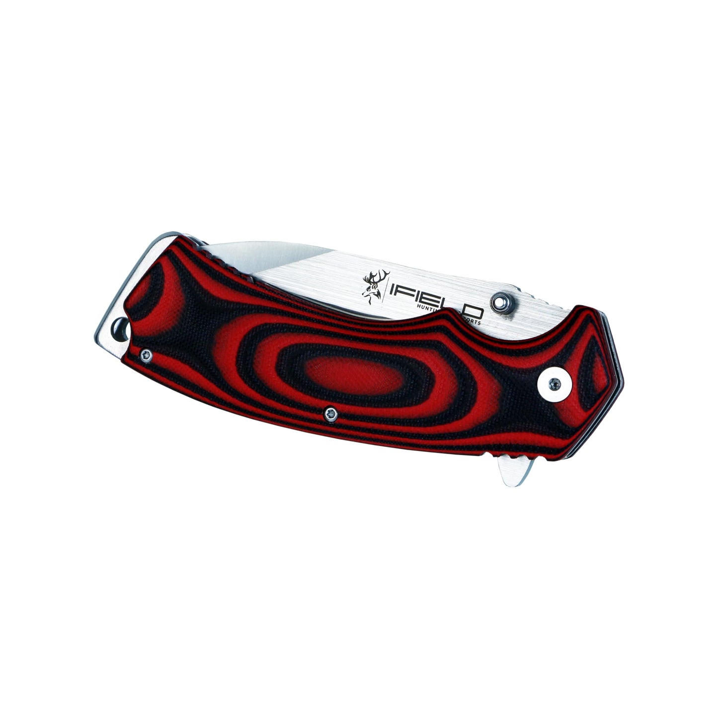 iFIELD EL29090 Knife with G10 Handle and 7cr17mon Steel Blade, 54-57 HRC Hardness, Camping Tool for Fishing Hunting Sport Activity