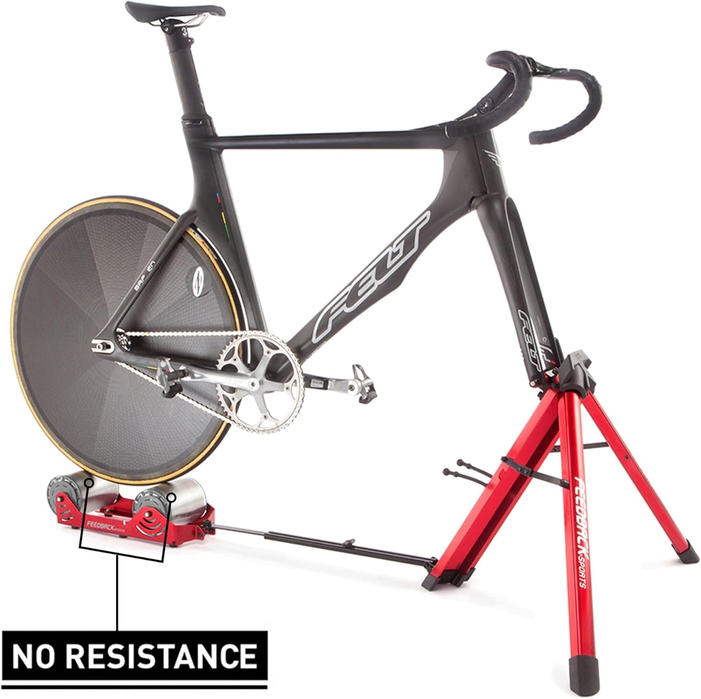 FEEDBACK SPORTS | Omnium Lightweight and Portable Bike Trainer | for 16” to 29” Wheels | Travel Bag Included