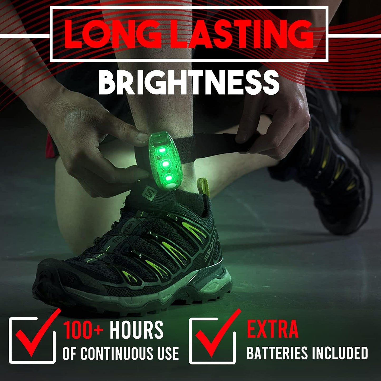 4 Pack LED Safety Light, Clip on Reflective Gear Lights for Walking at Night, Running, Jogging, High Visibility Strobe Light Accessories for Runners, Kids, Hiking, Kayak, Cycling, Camping, Boat